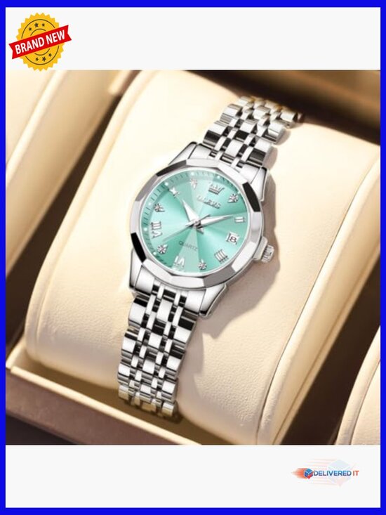 Luxury Quartz Wrist Watch Stainless Steel Water Resistant Petite 27mm main image 6